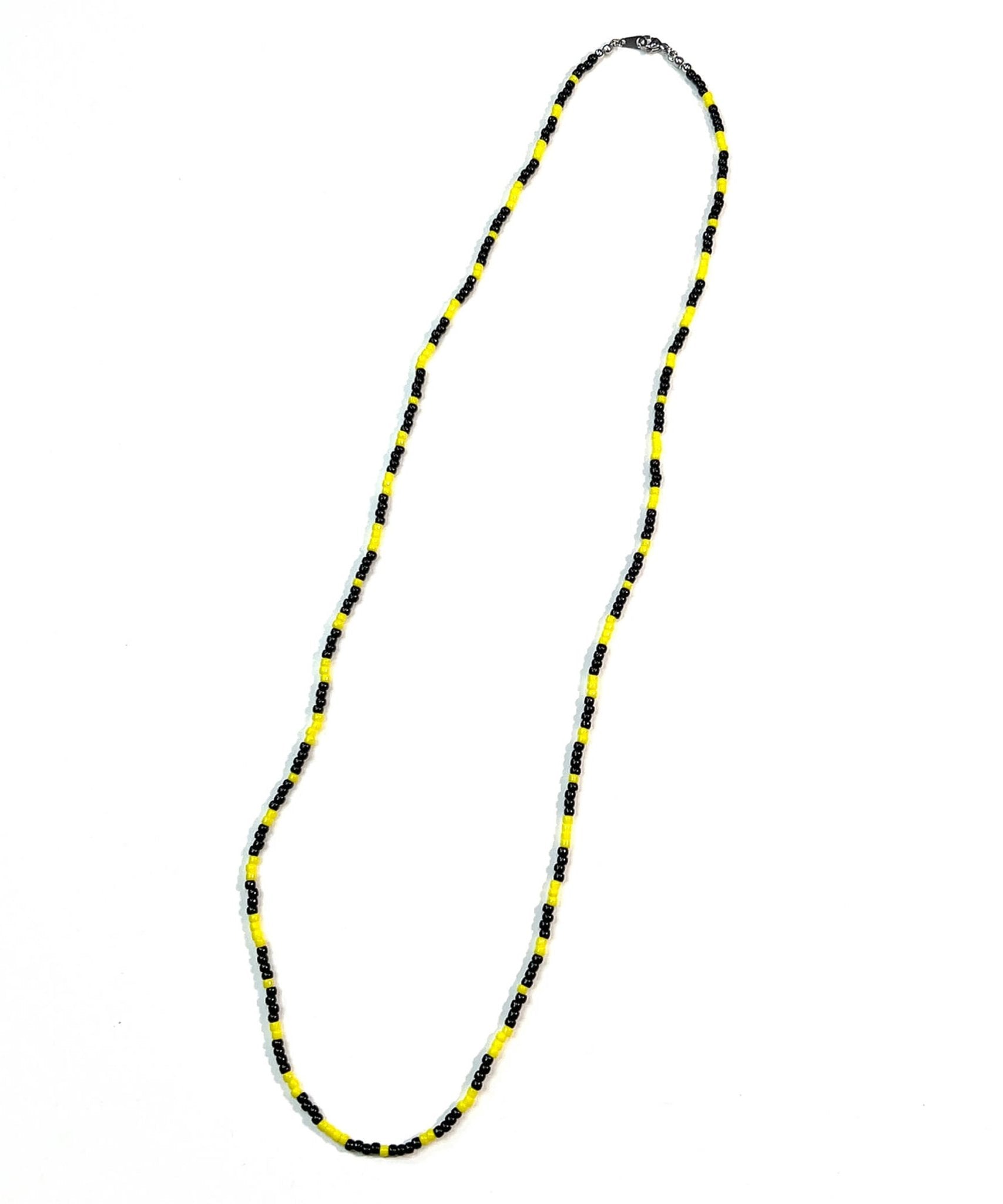 【11/5(日)まで予約受付アイテム】Beads necklace collaboration with Adder - BLACK × YELLOW - DIET BUTCHER