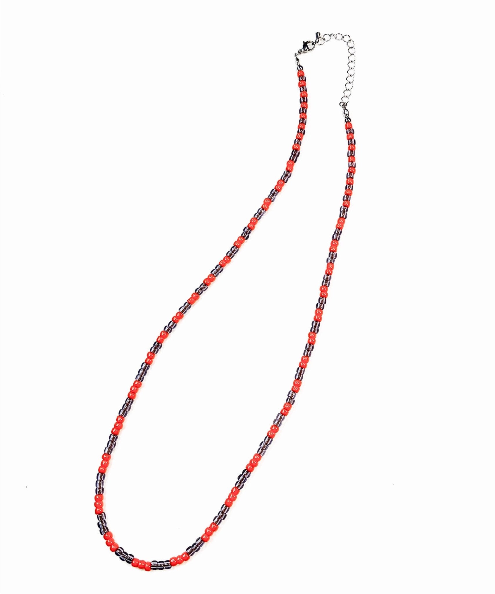 【11/5(日)まで予約受付アイテム】Beads necklace collaboration with Adder - ORANGE × PURPLE - DIET BUTCHER
