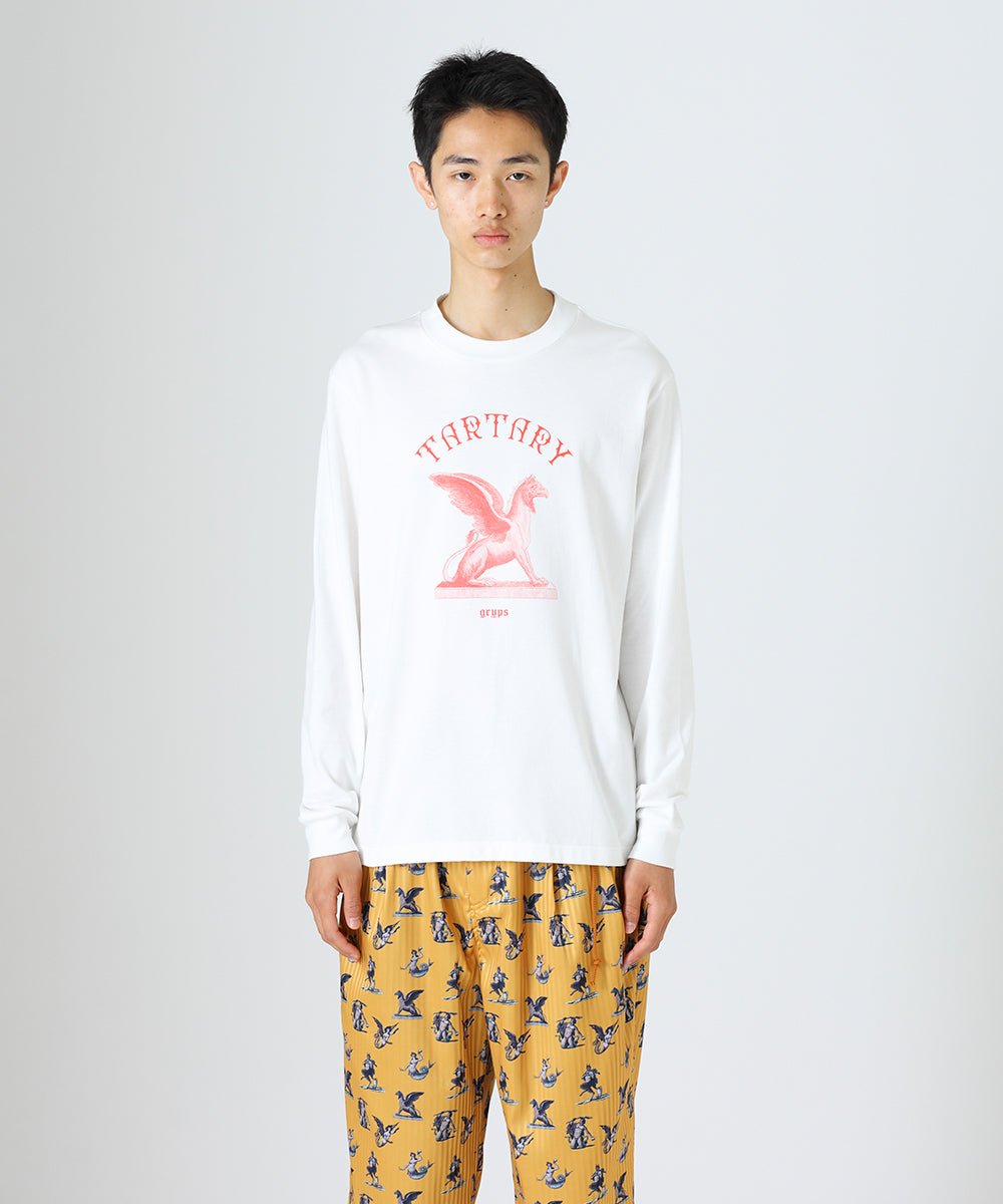 Long sleeve T-shirt (Griffin) - OFF WHITE - DIET BUTCHER