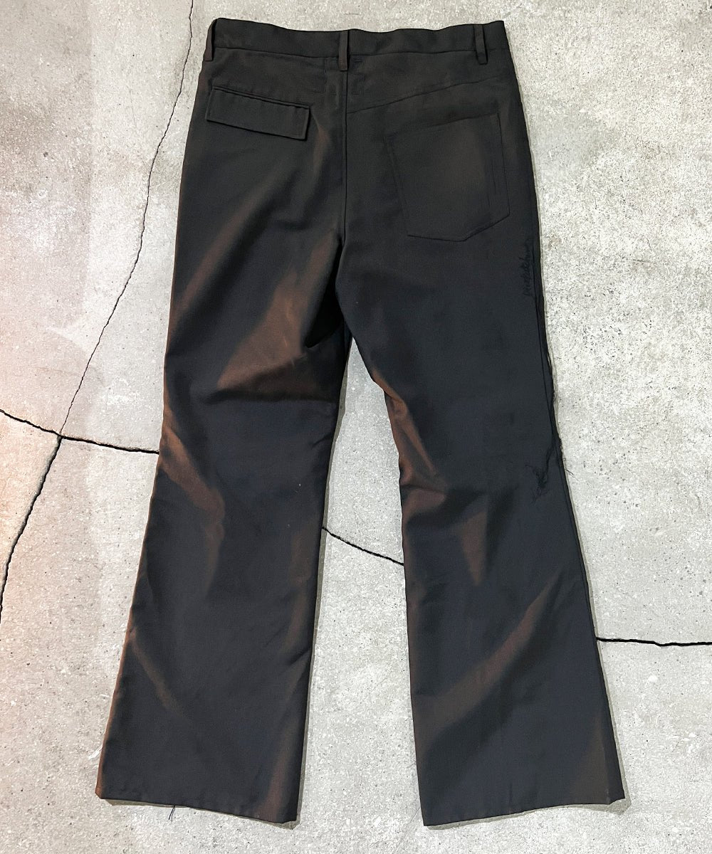 Patchwork Flared trouser - BLACK02 - DIET BUTCHER