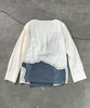 Patchwork Pullover shirt - WHITE02 - DIET BUTCHER