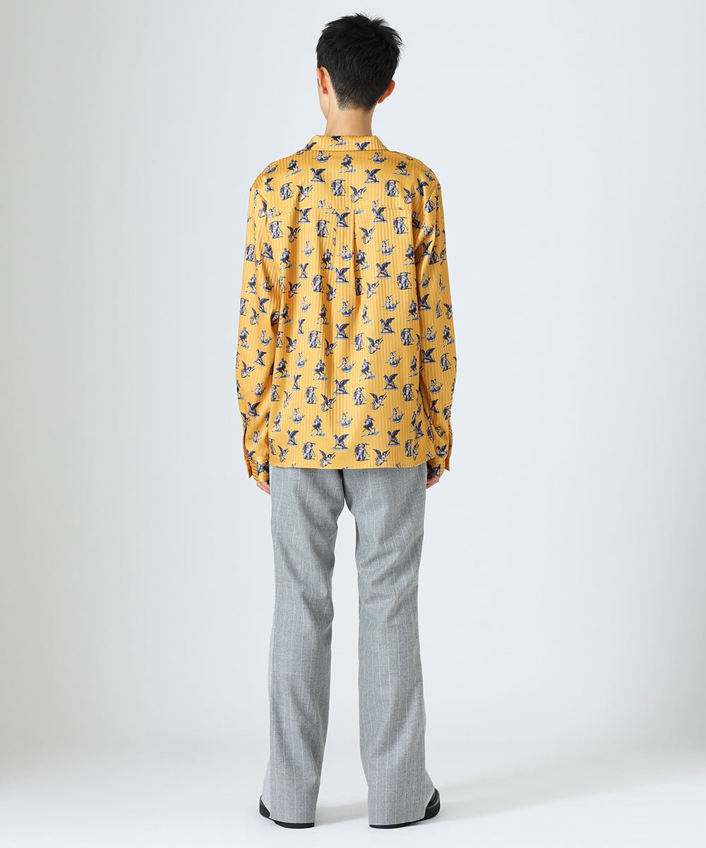Tartary pattern pajama shirt - YELLOW - DIET BUTCHER